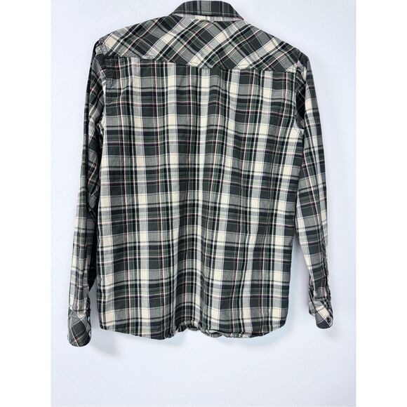 Ariat Kameron Retro Fit Western Green Plaid Snap Button Shirt‎ - Picture 2 of 11